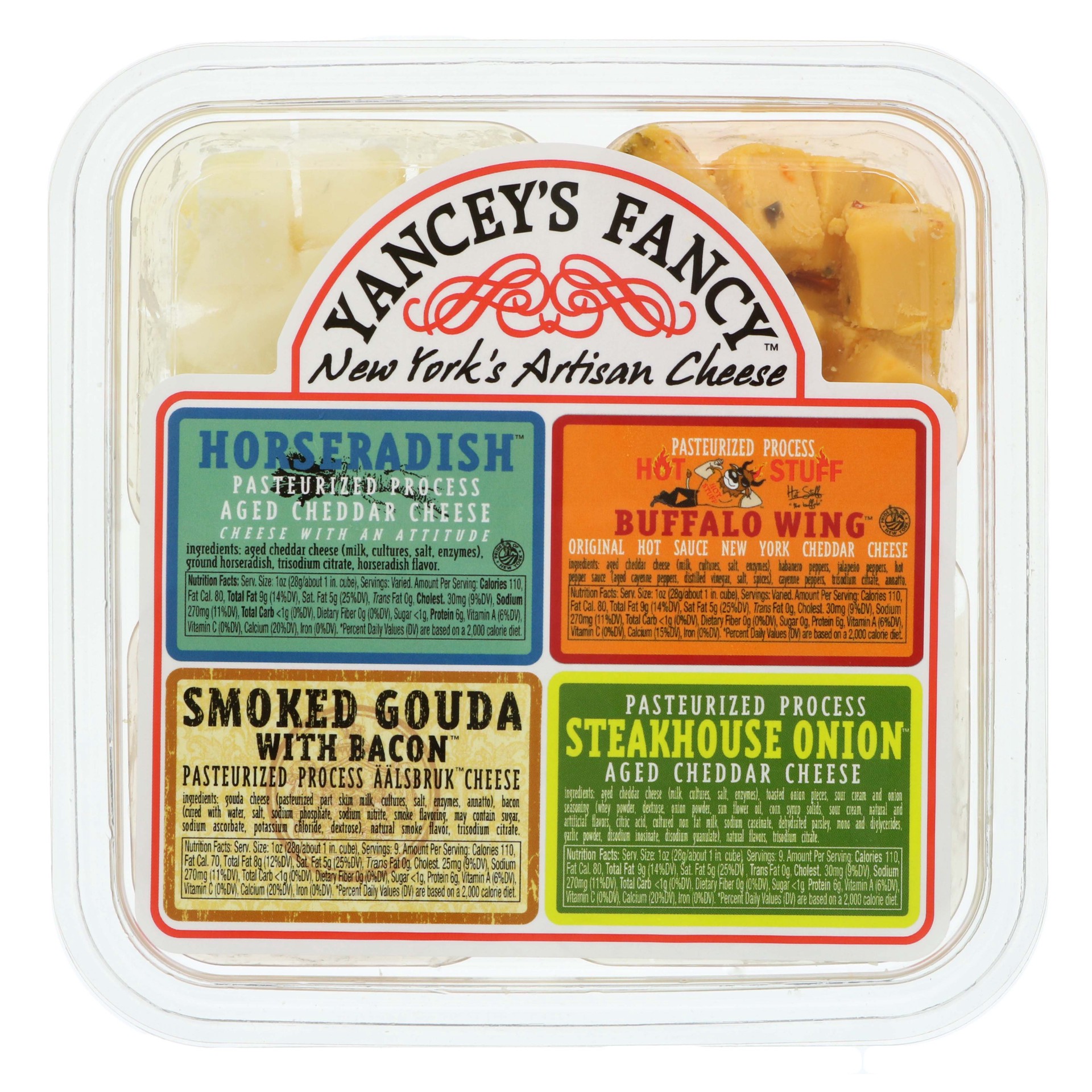 slide 1 of 1, Yancey's Fancy Variety Cheese Snack Tray, per lb