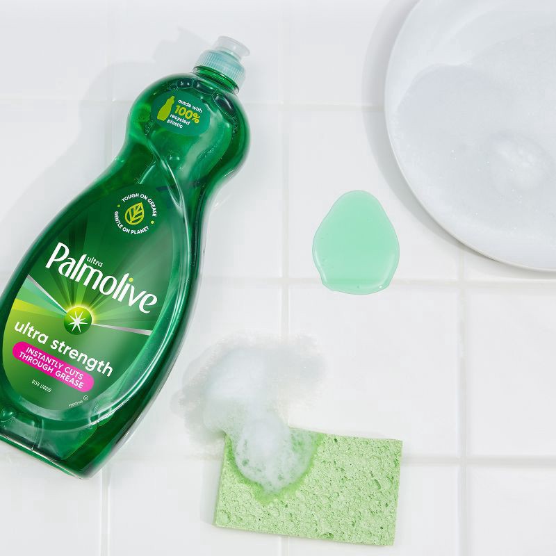 slide 6 of 9, Palmolive Ultra Strength Liquid Dish Soap, Original Green - 70 Fluid Ounce, 70 fl oz