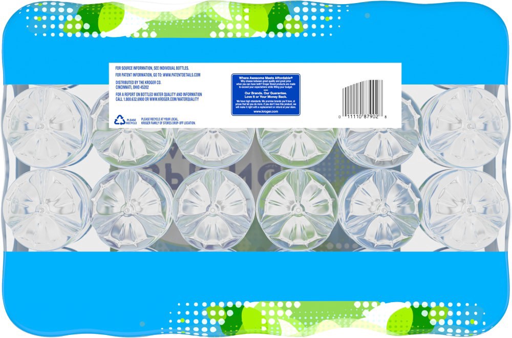 slide 5 of 5, Kroger Natural Spring Bottled Water, 24 ct; 16.9 fl oz