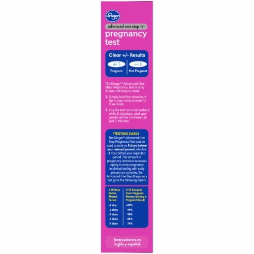 slide 1 of 3, Kroger Advanced Pregnancy Test, 2 ct