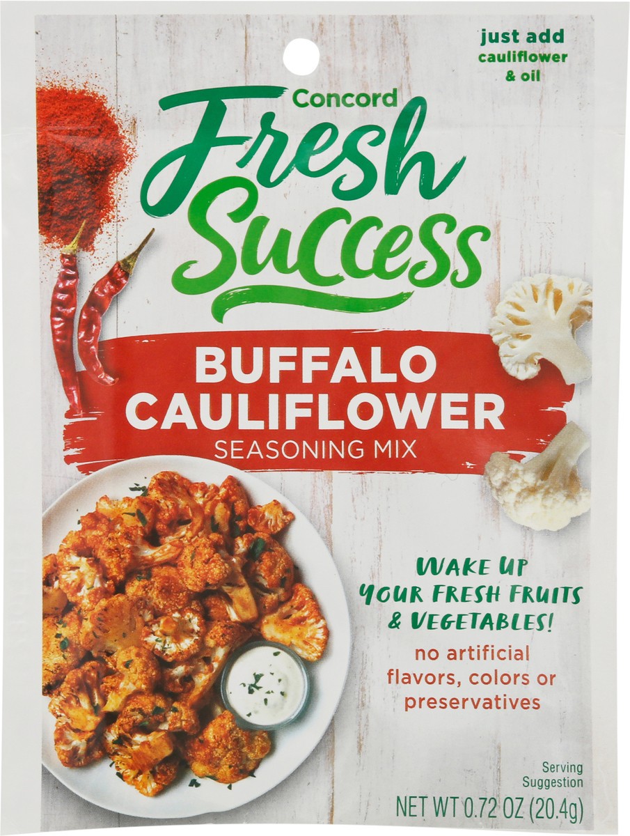 slide 7 of 9, Concord Foods Seasoning Mix, Buffalo Cauliflower, 0.72 oz