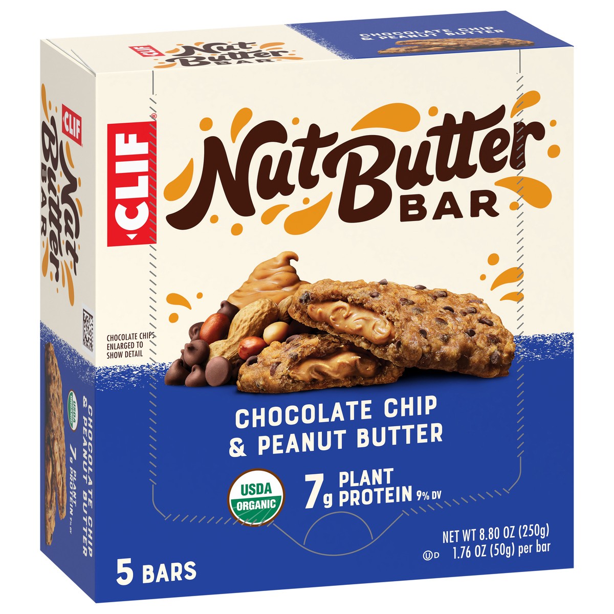 slide 6 of 9, CLIF Chocolate Chip & Peanut Butter Nut Butter Bars 5 - 1.76 oz Bars, 8.8 oz