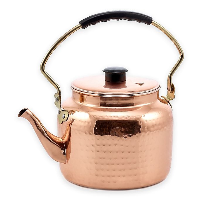 slide 1 of 1, Old Dutch International Hammered Copper Tea Kettle, 2 qt