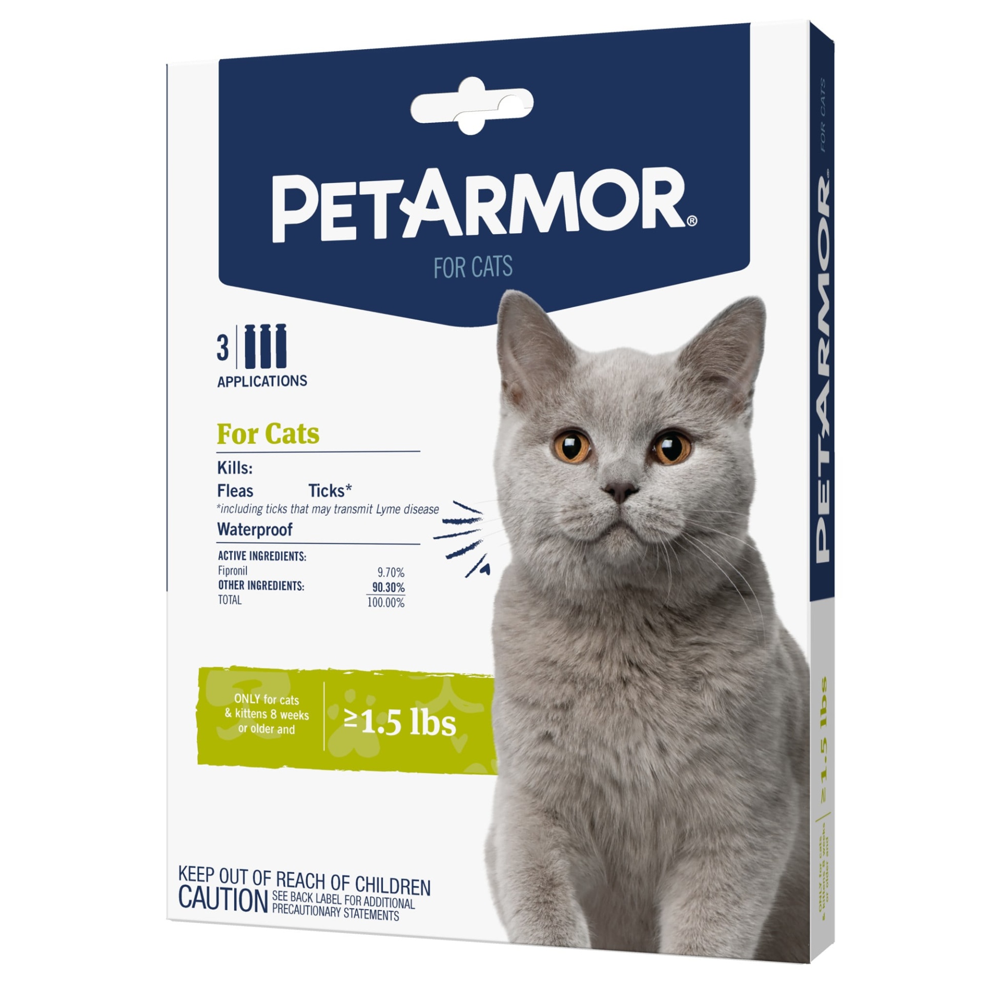 slide 1 of 4, Petarmor Cat 3Ct F&T So 1.5+Lb, 8 oz