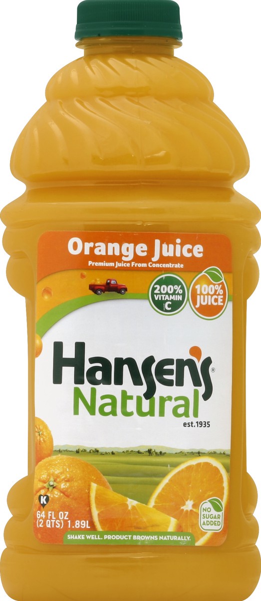 slide 4 of 4, Hansen's 100% Juice 64 oz, 64 oz
