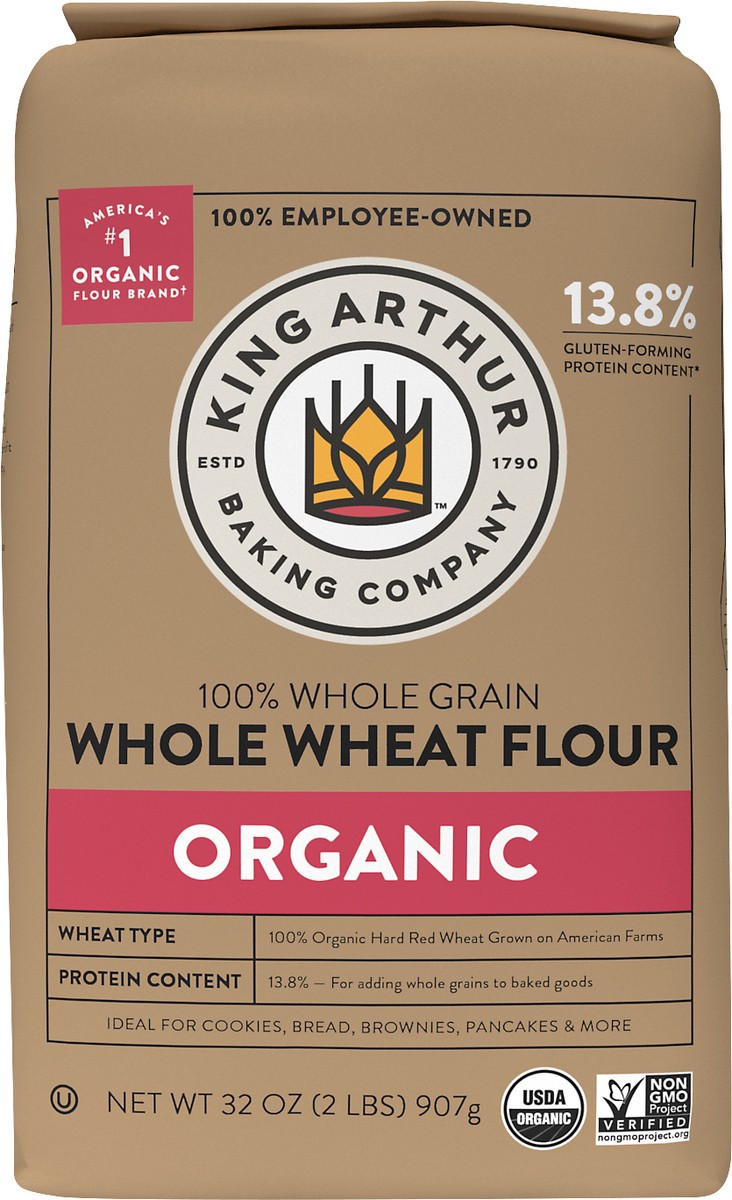 slide 1 of 1, King Arthur Whole Wheat Flour, 2 lb