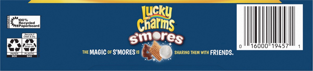 slide 6 of 13, Lucky Charms Smores Breakfast Cereal with Marshmallows, 10.5 OZ, 11 oz
