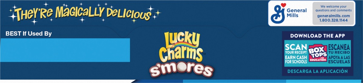 slide 12 of 13, Lucky Charms Smores Breakfast Cereal with Marshmallows, 10.5 OZ, 11 oz