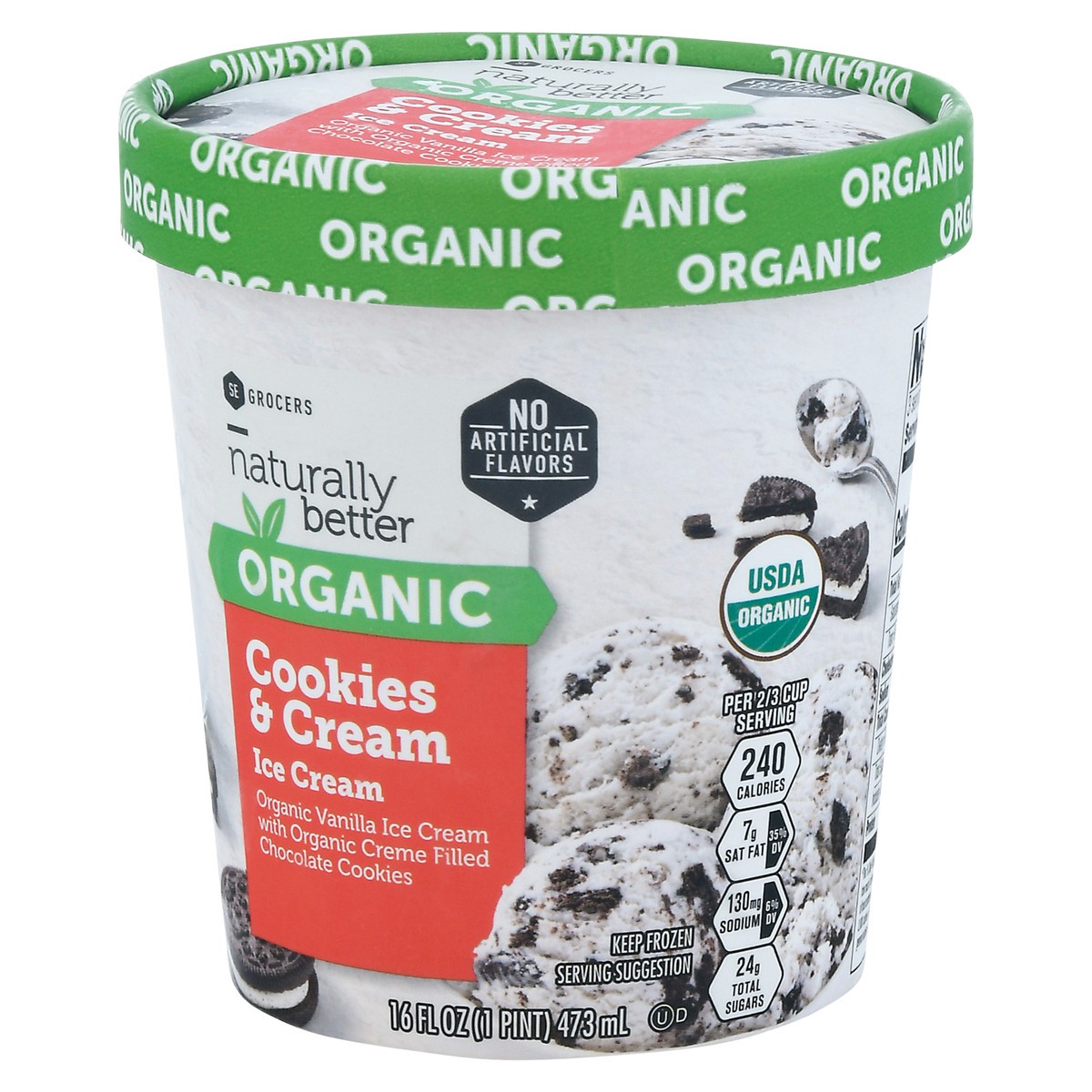 slide 2 of 14, Naturally Better Cookies & Cream Ice, 16 oz