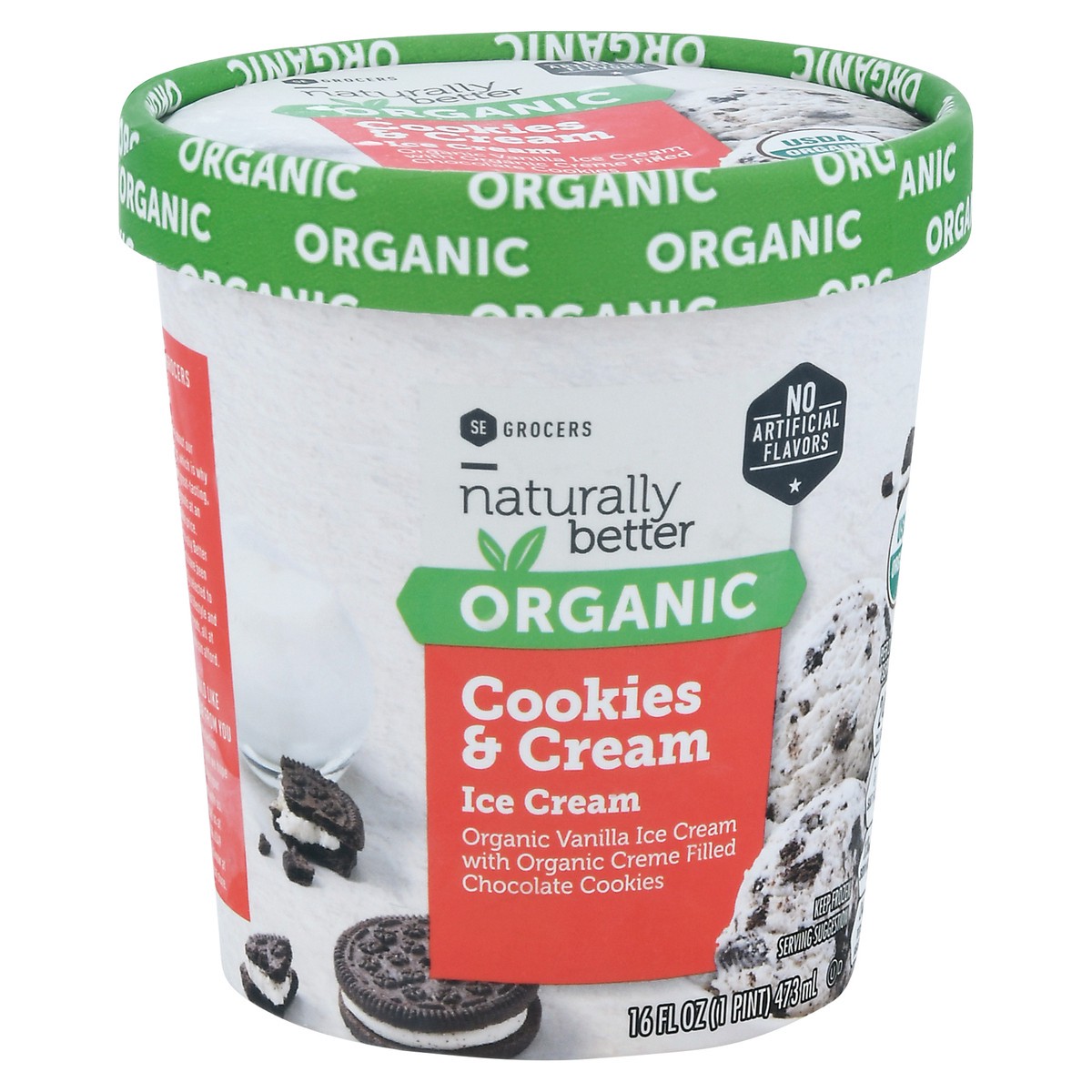 slide 7 of 14, Naturally Better Cookies & Cream Ice, 16 oz