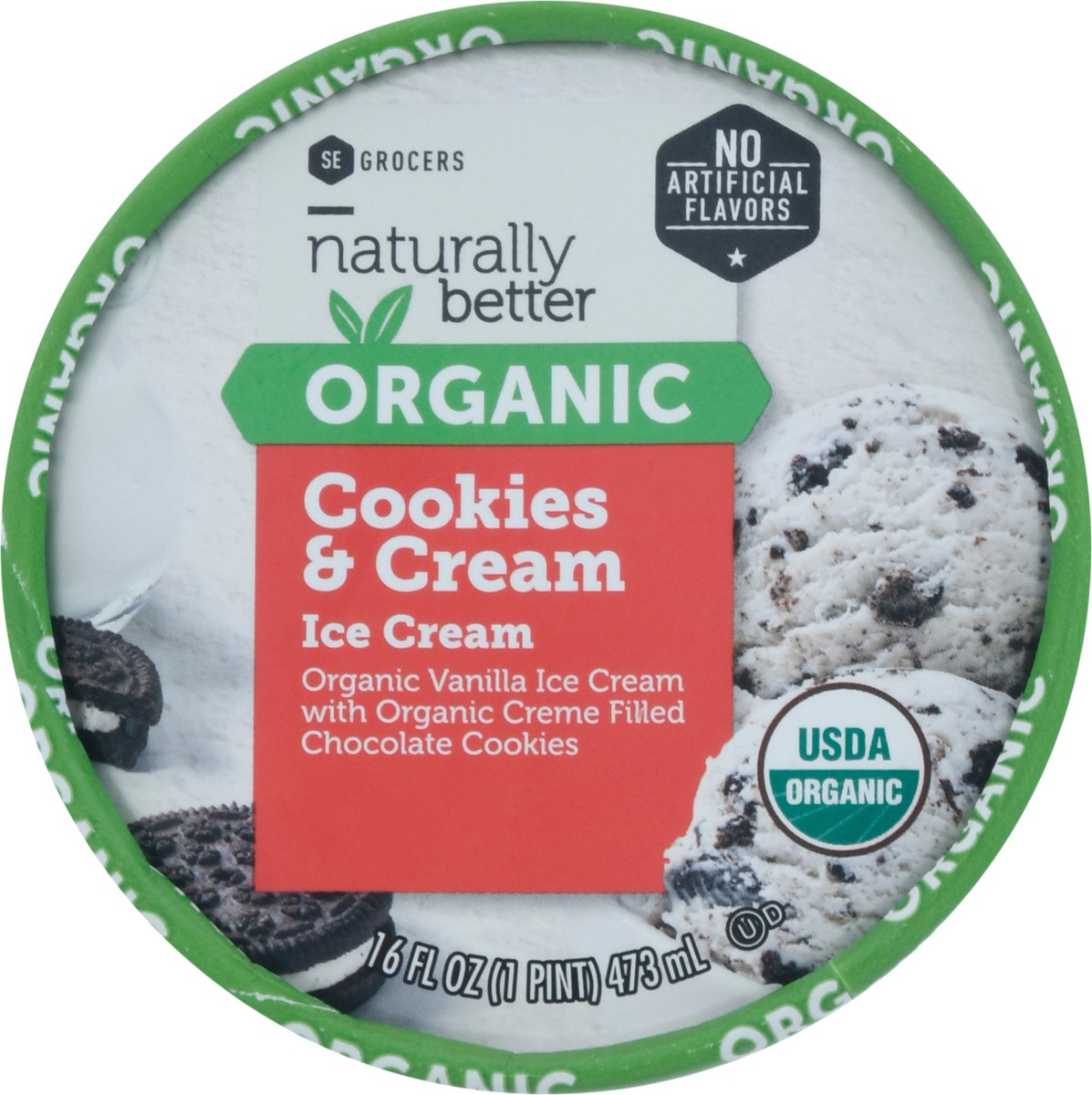 slide 11 of 14, Naturally Better Cookies & Cream Ice, 16 oz