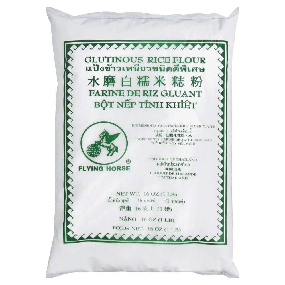 slide 1 of 1, Flying Horse Glutinous Rice Flour Green, 16 oz