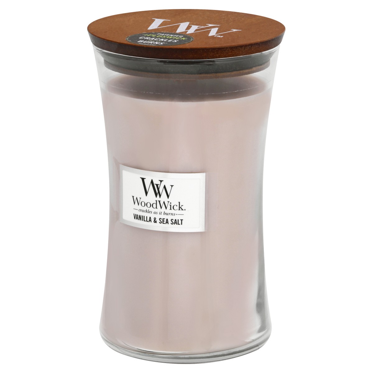 slide 8 of 9, WoodWick Vanilla & Sea Salt Candle 21.5 oz, 21.5 oz