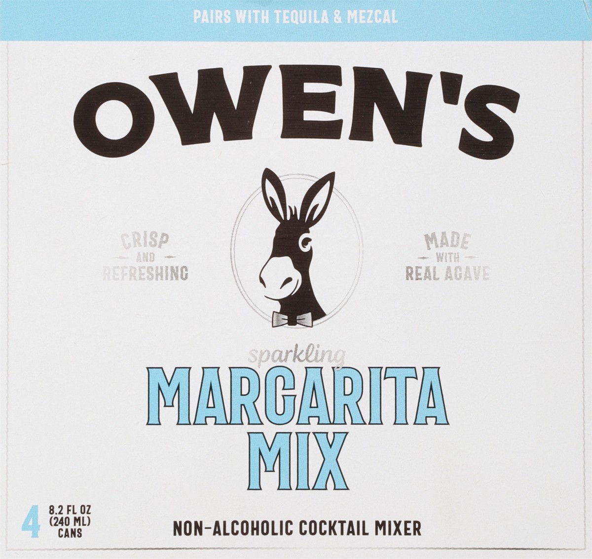 slide 3 of 11, Owen's Non-Alcoholic Margarita Mix Cocktail Mixers - 4 ct, 240 ml, 4 ct