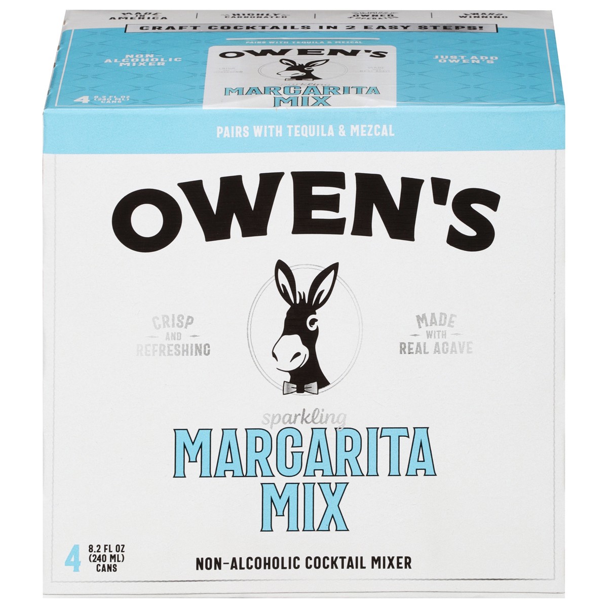slide 7 of 11, Owen's Non-Alcoholic Margarita Mix Cocktail Mixers - 4 ct, 240 ml, 4 ct