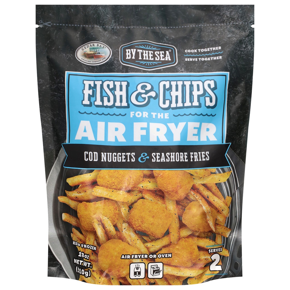 slide 1 of 14, Cedar Bay By The Sea Fish & Chips Air Fryer Meal - 18 oz, 16 oz
