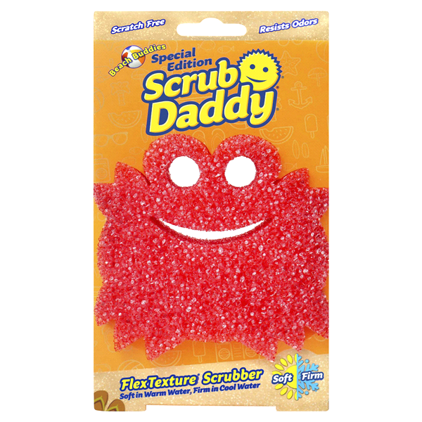 slide 1 of 1, Scrub Daddy Flextexture Scrubber - Crab, 1 ct