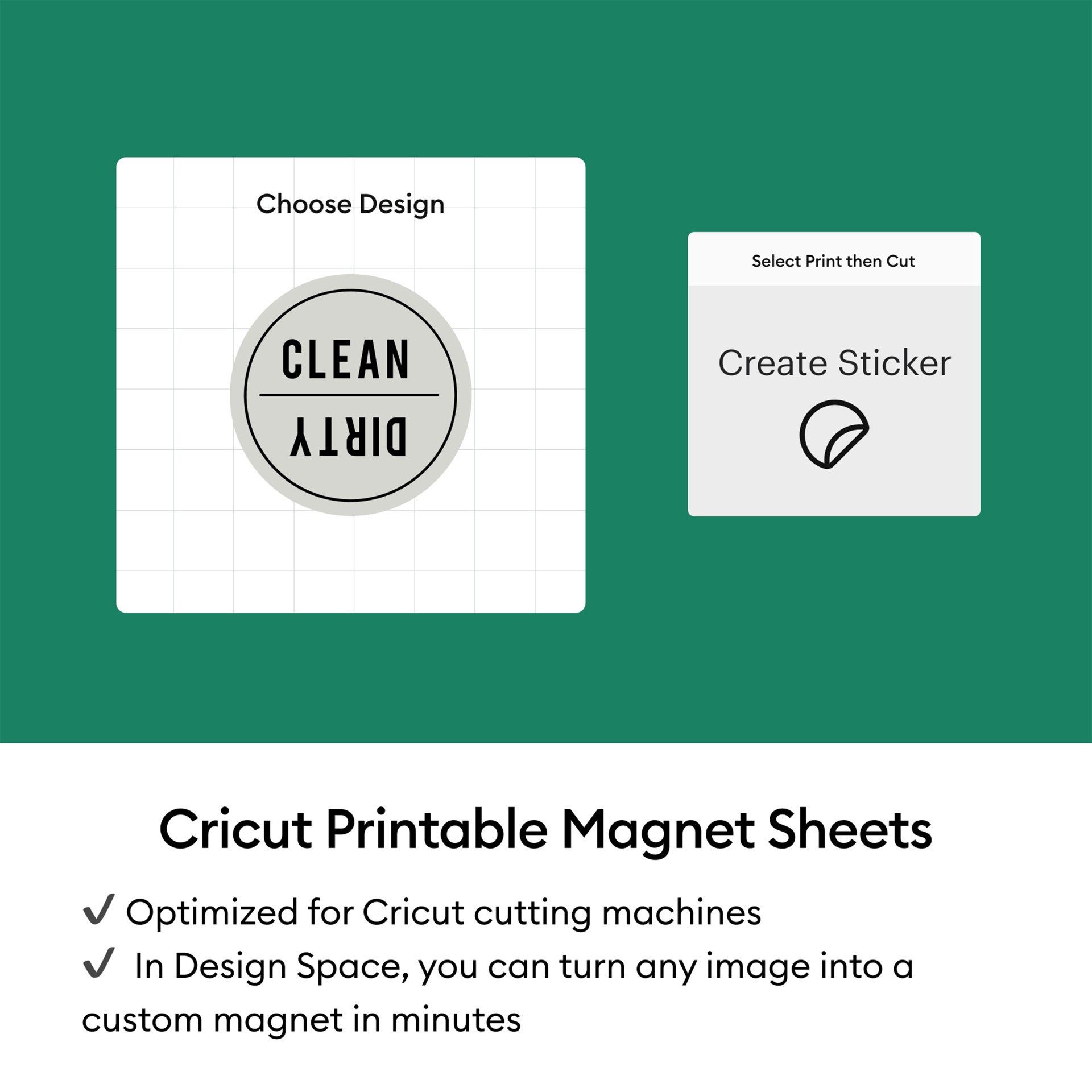 slide 5 of 8, Cricut 8.5" X 11" White Printable Magnet Sheets, 3ct., 3 ct