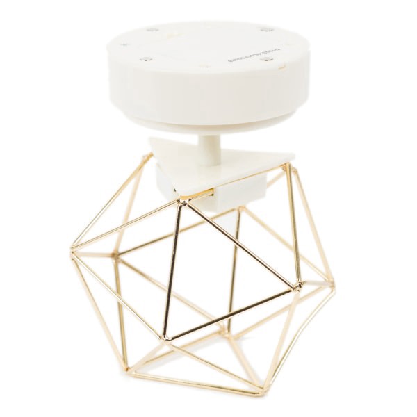 slide 1 of 1, U Brands Magnetic Led Prism Locker Light, 6-3/4""H X 4-15/16""W X 4-15/16""D, White/Gold, 1 ct