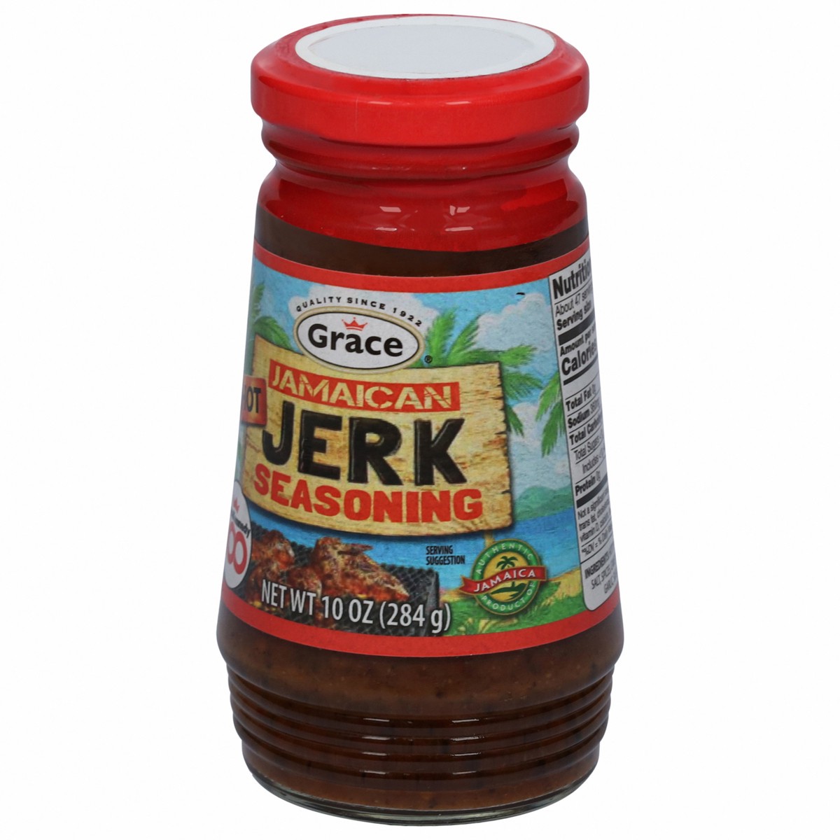 slide 9 of 9, Grace Jamaican Jerk Hot Seasoning 10 oz, 10 oz