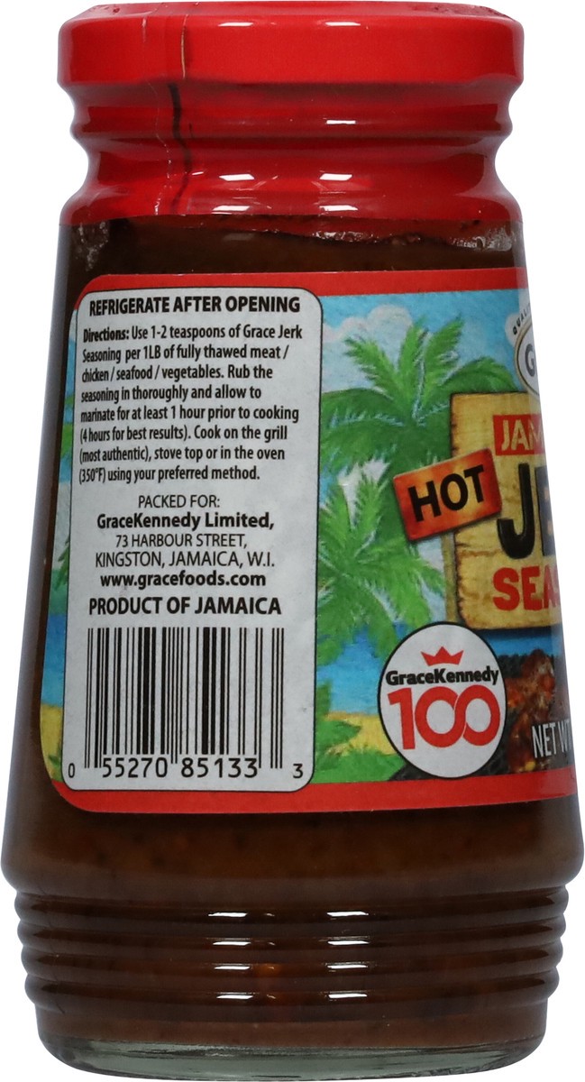 slide 7 of 9, Grace Jamaican Jerk Hot Seasoning 10 oz, 10 oz