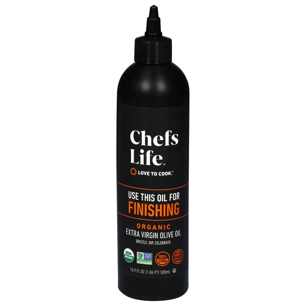 slide 2 of 3, Chefs Life® Love To Cook™ Extra Virgin Olive Finishing Oil Sqeezable 500ml, 16.9 fl oz