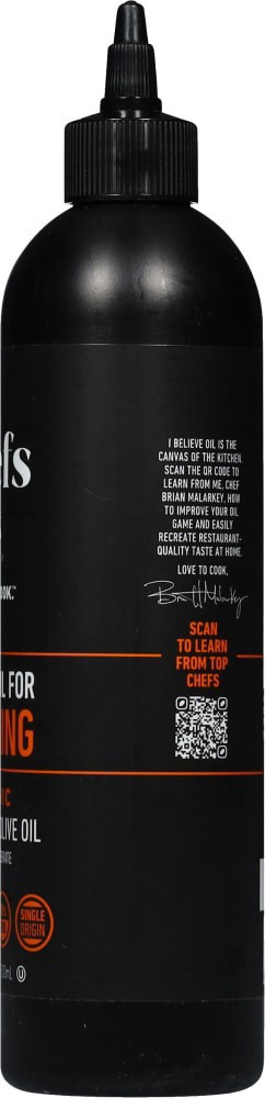 slide 3 of 3, Chefs Life® Love To Cook™ Extra Virgin Olive Finishing Oil Sqeezable 500ml, 16.9 fl oz