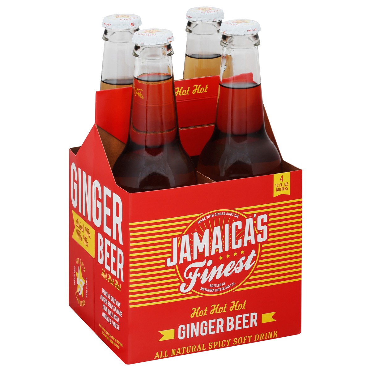 slide 6 of 9, Jamaica's Finest Hot Hot Hot Ginger Beer - 4 ct, 4 ct