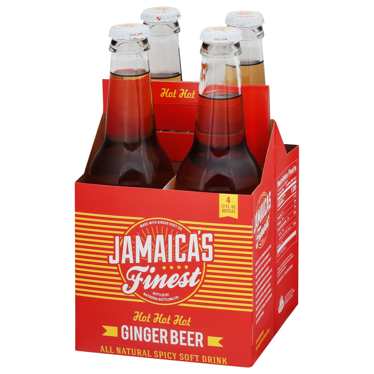 slide 7 of 9, Jamaica's Finest Hot Hot Hot Ginger Beer - 4 ct, 4 ct