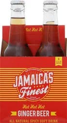 Jamaica's Finest Hot Hot Hot Ginger Beer - 4 ct
