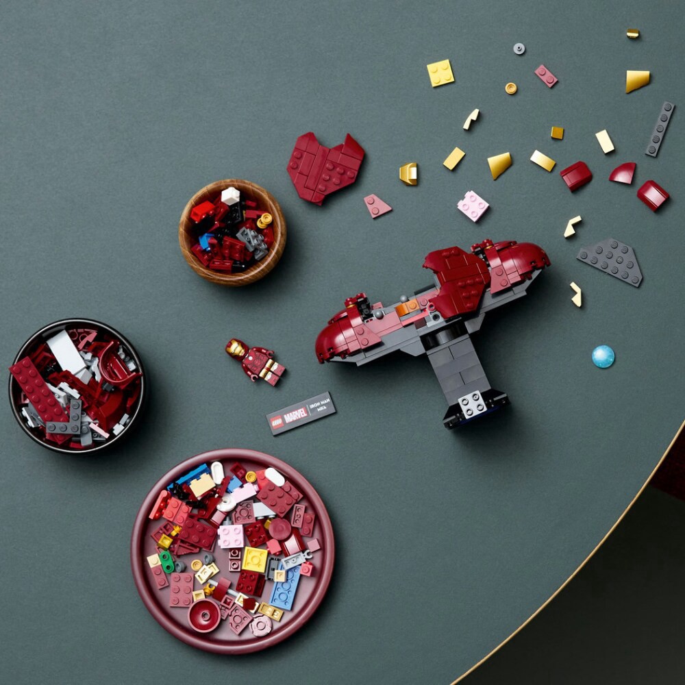 slide 3 of 6, LEGO® Marvel Iron Man MK4 V39 Bust 76327 Building Set, 434 ct