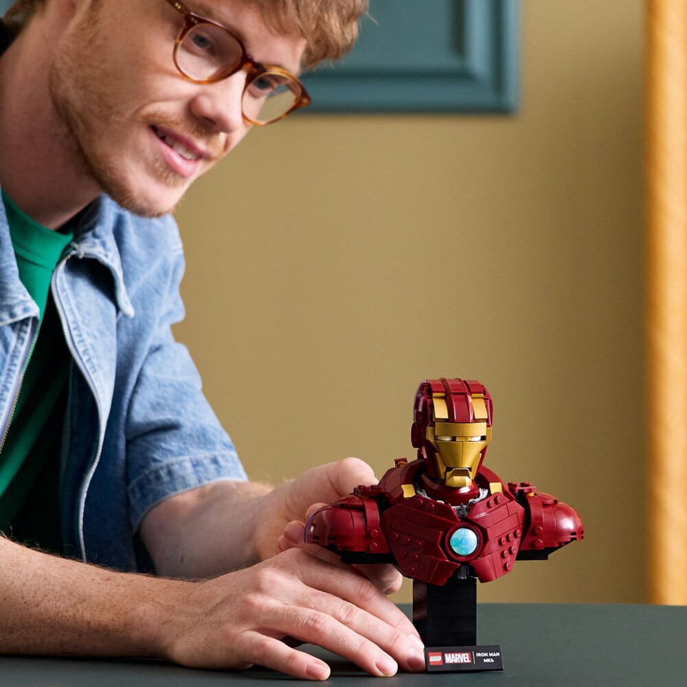 slide 5 of 6, LEGO® Marvel Iron Man MK4 V39 Bust 76327 Building Set, 434 ct