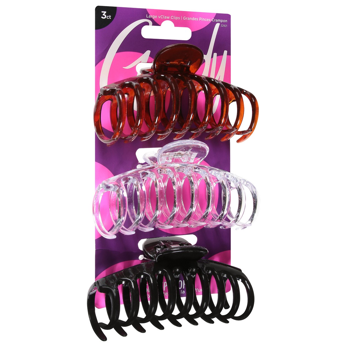 slide 9 of 9, Goody VClaw Clips Large 3 ea, 3 ct