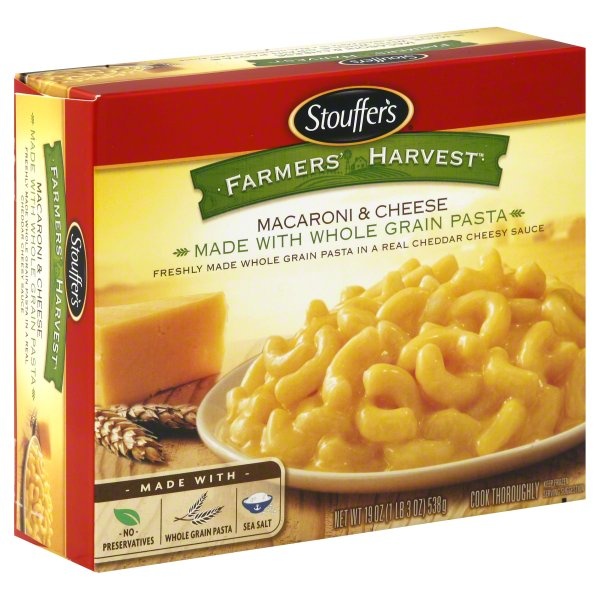 slide 1 of 4, Stouffer's Farmers' Harvest Macaroni & Cheese, 19 oz