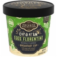 slide 1 of 1, Private Selection Eggs Florentine Cut & At 'A.M. Breakfast Cup, 1.44 oz