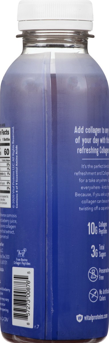 slide 9 of 11, Vital Proteins Blueberry Mint Collagen Water 12 oz, 12 oz