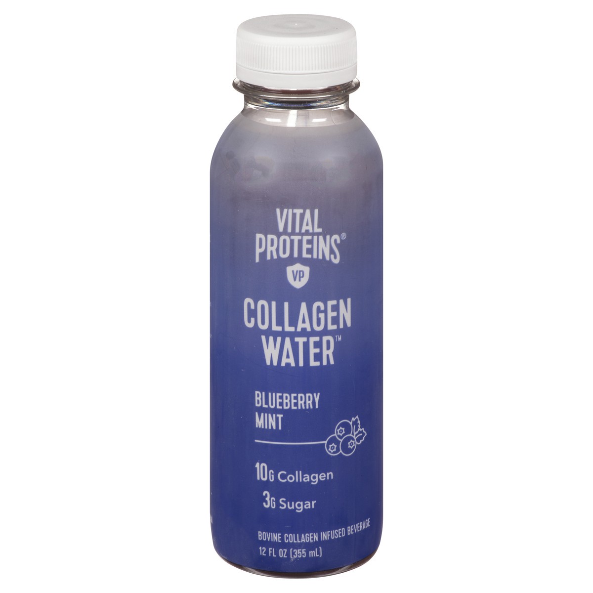 slide 11 of 11, Vital Proteins Blueberry Mint Collagen Water 12 oz, 12 oz