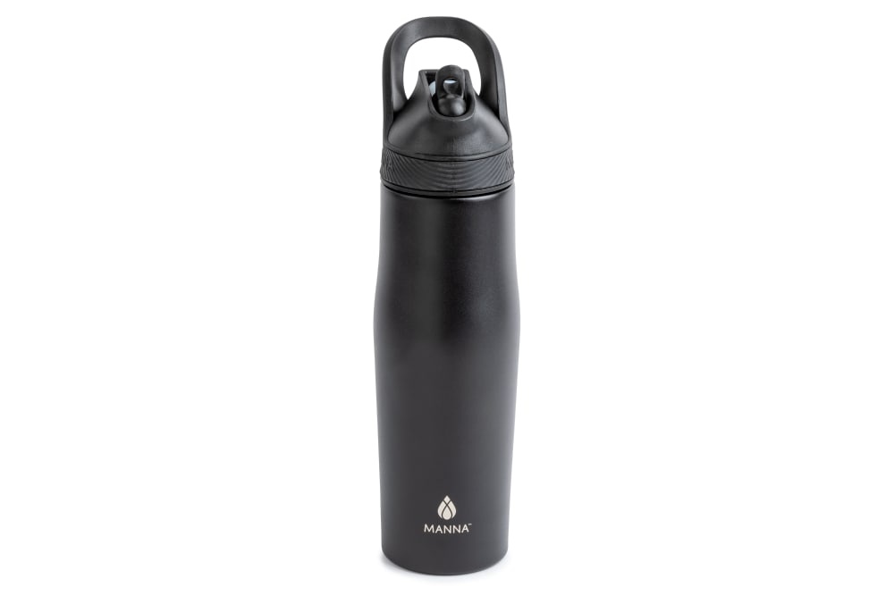 slide 1 of 1, Manna Organics Rezi Thermal Beverage Drinkware - Black, 24 oz