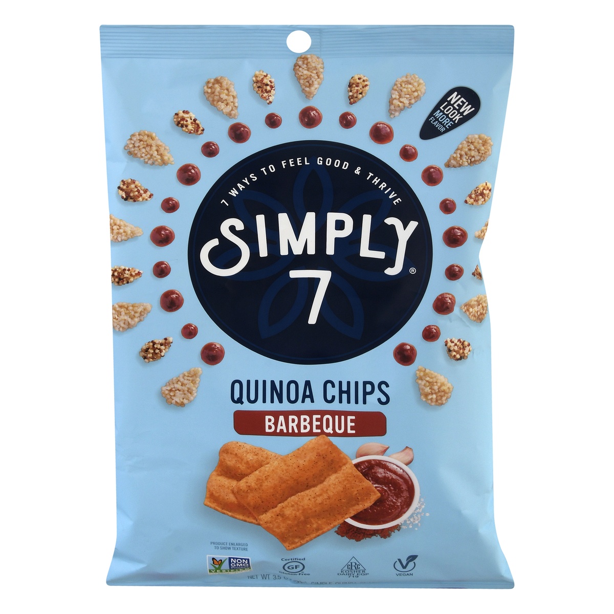 slide 1 of 1, Simply7 Cheddar Quinoa Chips, 3.5 oz