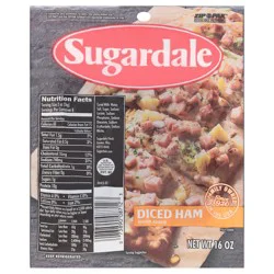 Sugardale Water Added Diced Ham 16 oz