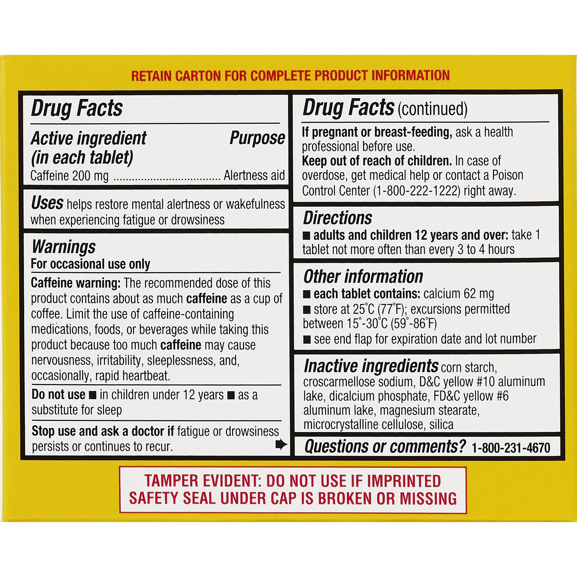 slide 2 of 4, Cvs Caffeine 200 Mg Tablets, 80 Ct, 80 ct