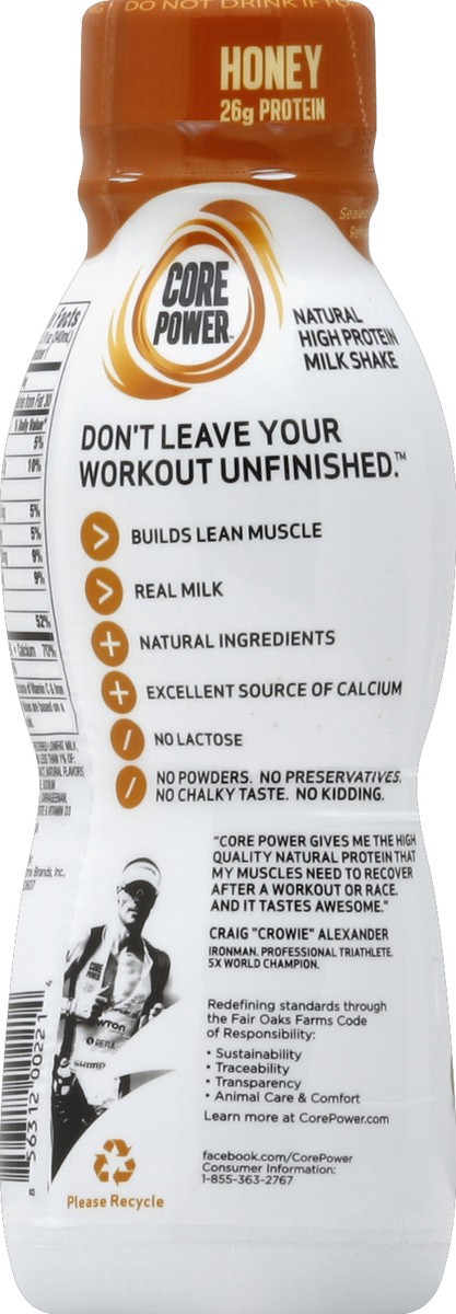 slide 4 of 5, Core Power Milk Shake 11.5 oz, 11.5 oz