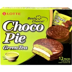 Lotte Choco Pie Green Tea