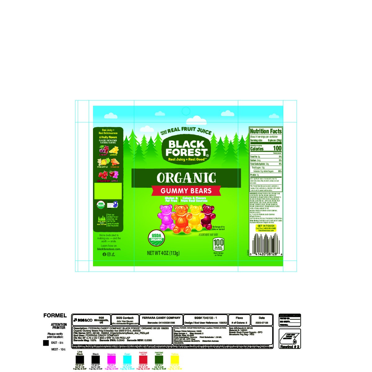 slide 7 of 13, Black Forest 08128 158253 Organic Gummy Bears 4 oz, 