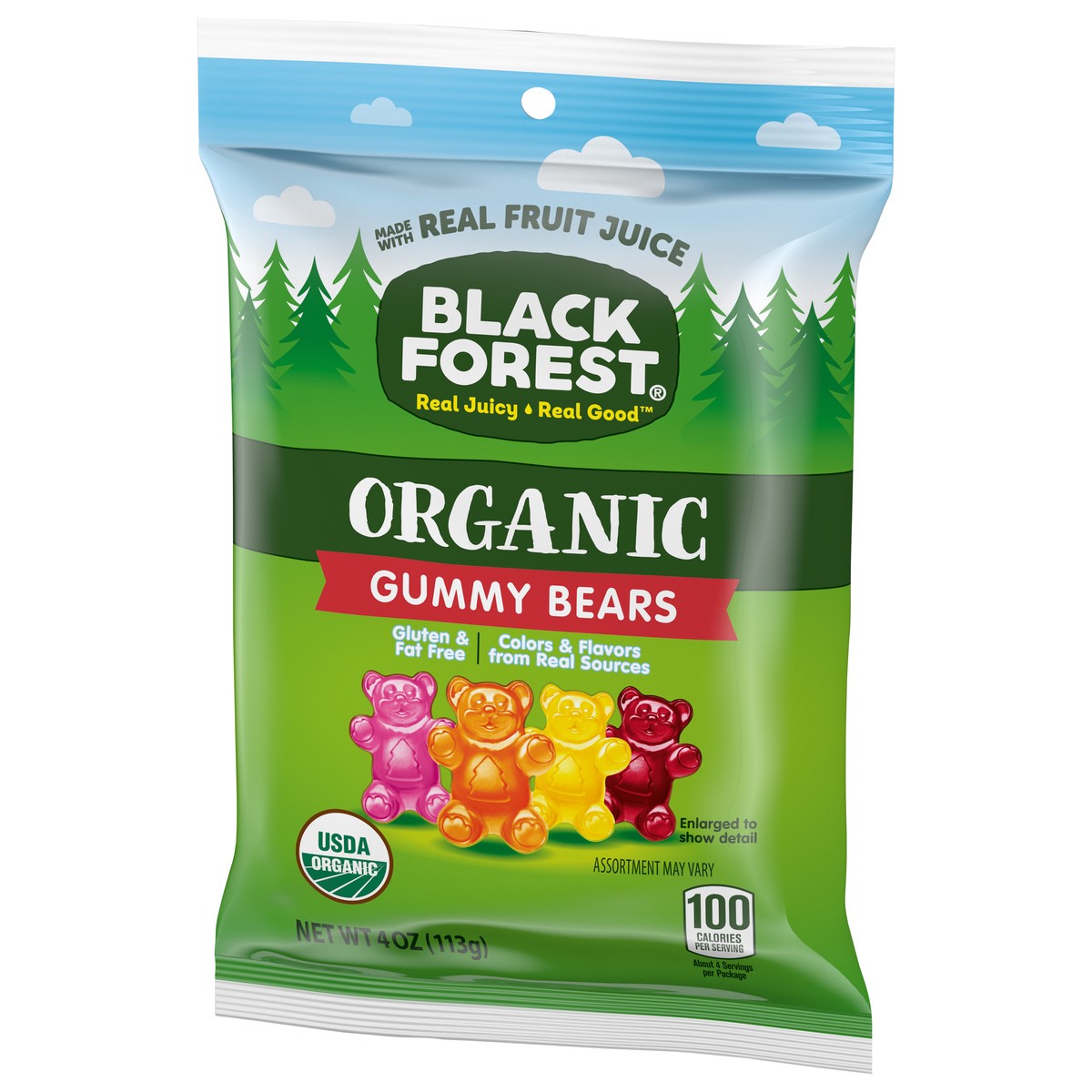 slide 9 of 13, Black Forest 08128 158253 Organic Gummy Bears 4 oz, 
