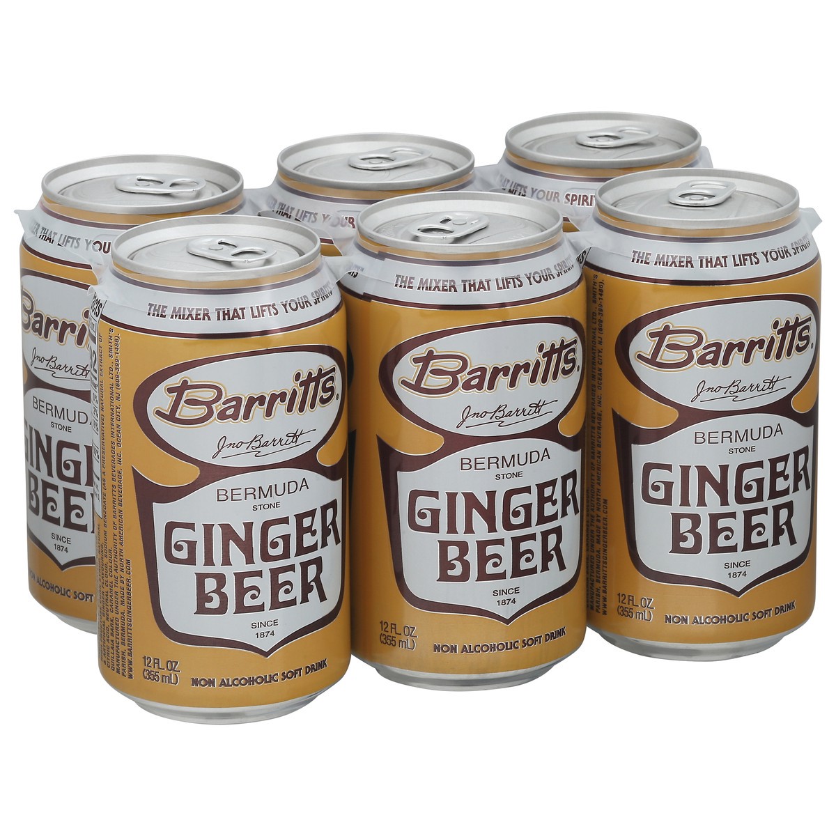 slide 2 of 9, Barritt's Bermuda Stone Ginger Ginger Beer 6 - 12 fl oz Cans, 6 ct