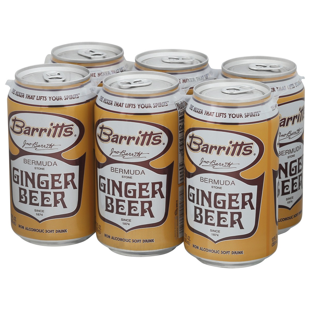 slide 3 of 9, Barritt's Bermuda Stone Ginger Ginger Beer 6 - 12 fl oz Cans, 6 ct