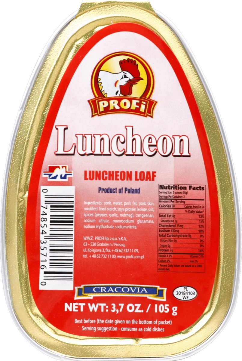 slide 1 of 4, Profi Luncheon Loaf 3.7 oz, 3.7 oz