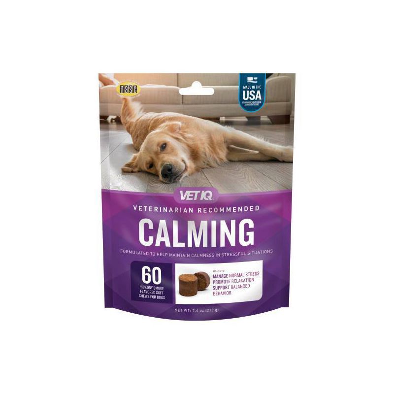 slide 1 of 5, VetIQ Calming Dog Chew 60ct, 60 ct