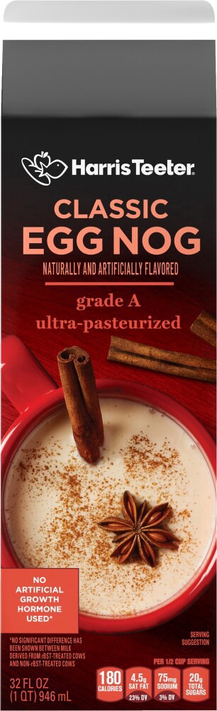 slide 3 of 3, Harris Teeter® Classic Eggnog, 32 fl oz